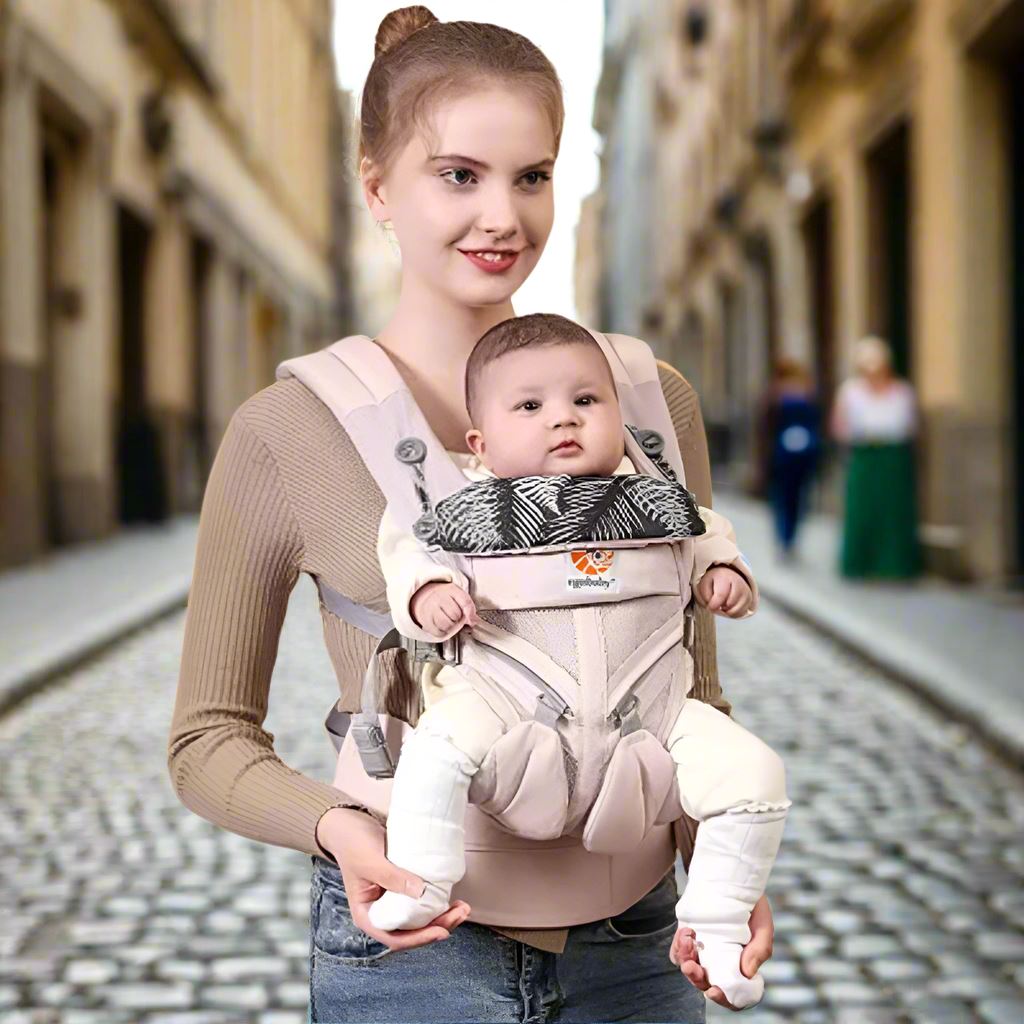 Porte Bebe - BreathBabyBag™ - Rose Maille - Plaisir de Bébé