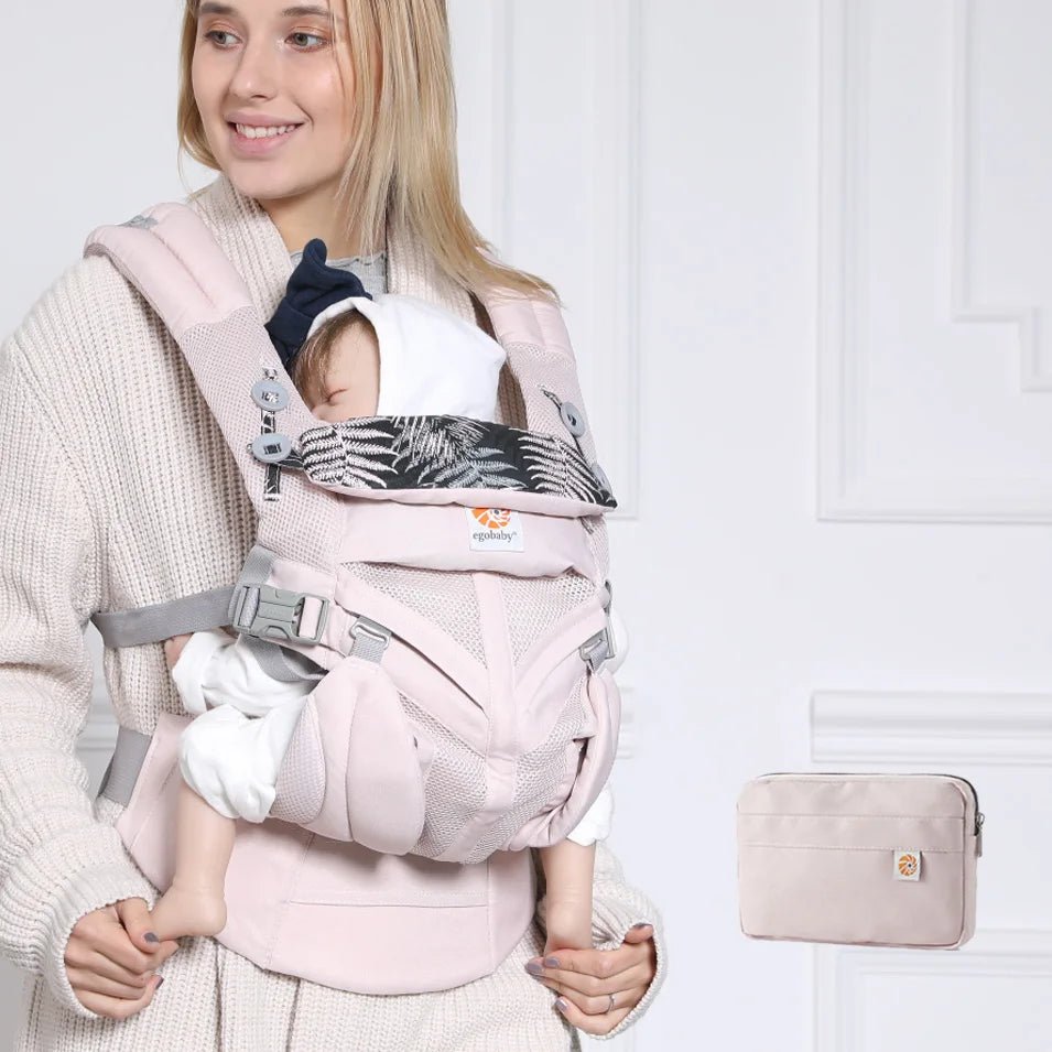 Porte Bebe - BreathBabyBag™ - Rose Maille - Plaisir de Bébé